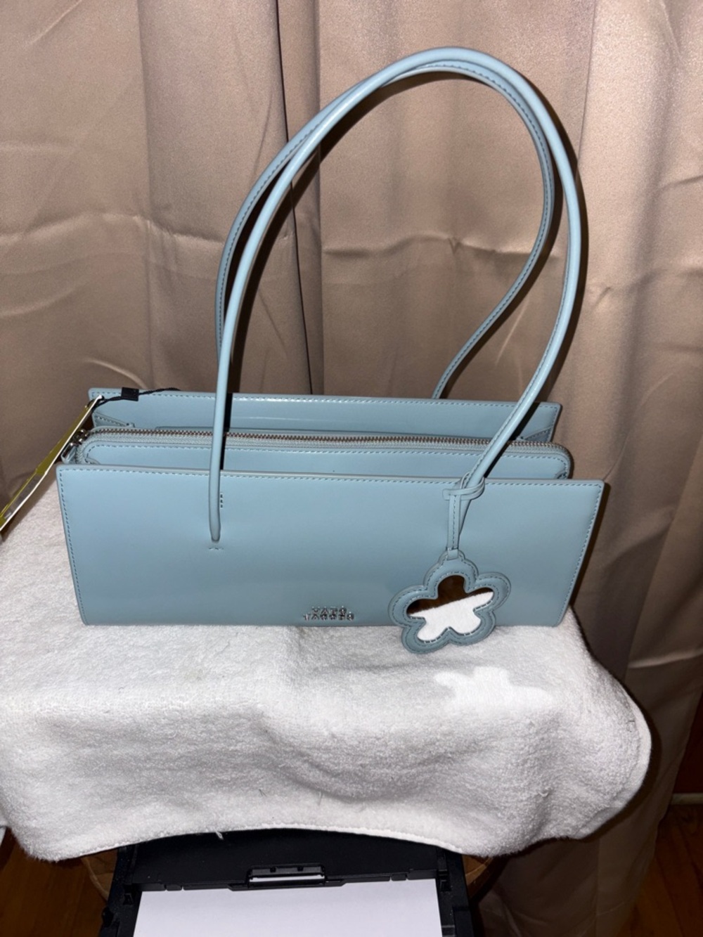 Marc Jacobs The Glam Mirror Shoulder Bag  Sky Blue NWT